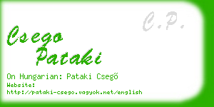 csego pataki business card